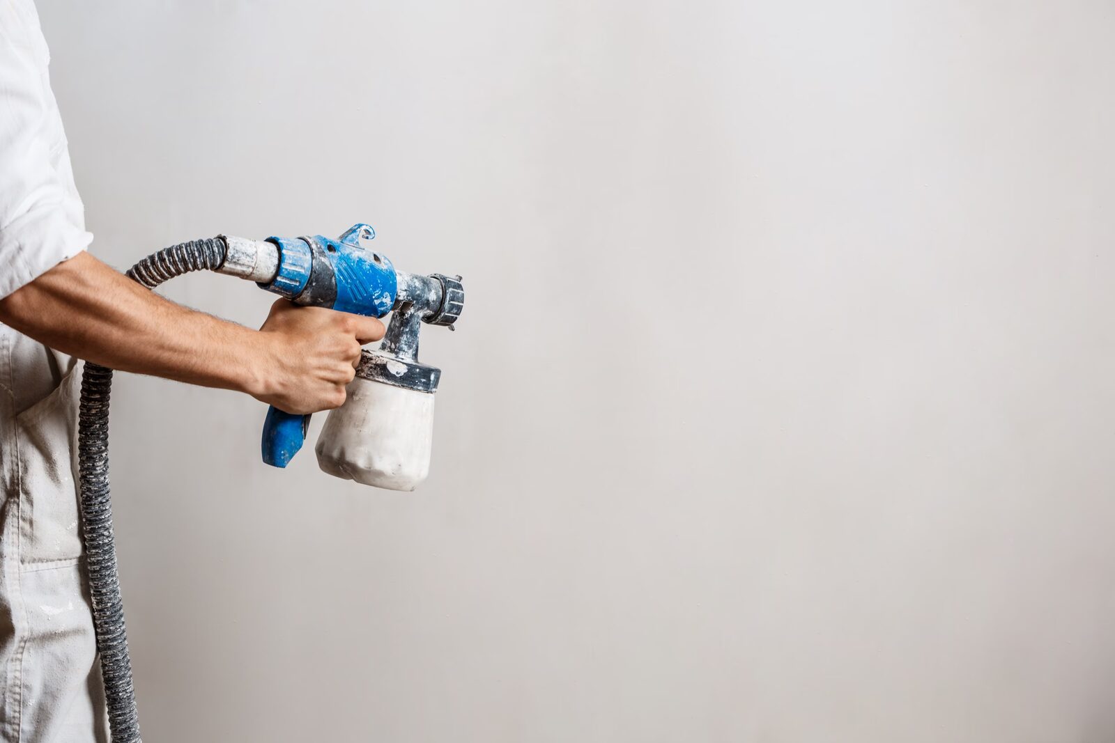 Interior coating spray application